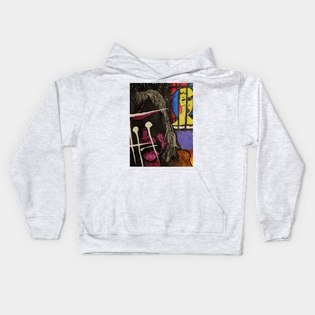 Nightmares in Zoom Kids Hoodie by lowen morrison